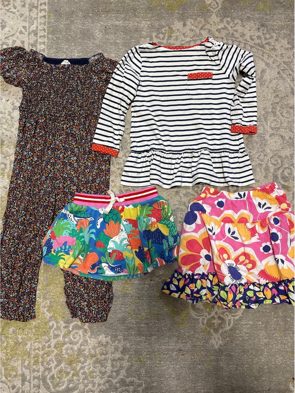 Mini Boden girls bundle 4-5 Hannan Anderson Jcrew romper skirts tunic